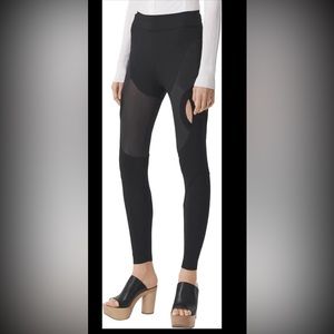 Burberry Kayla Cutout Mixed Media Leggings